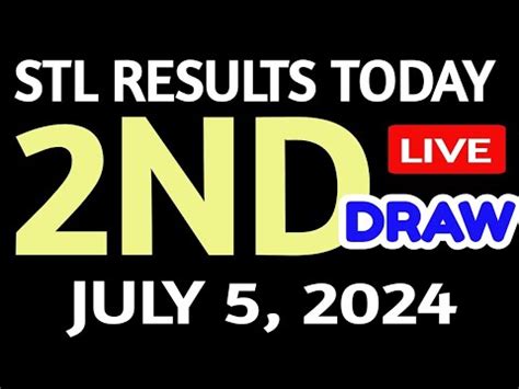 Stl results today 2nd DRAW July 5, 2024 stl quezon .